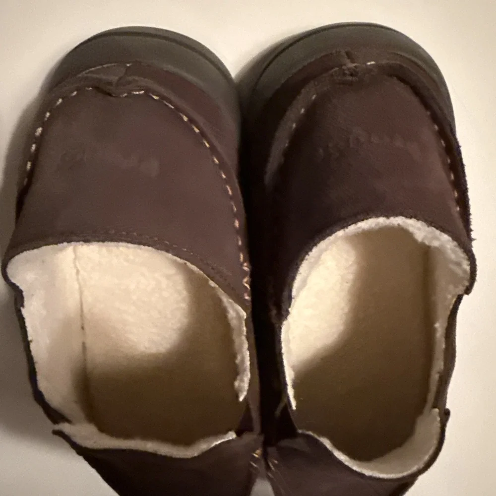 Propet Edsel Men's Dark Brown Suede/ Sherling Men's Slip Ons Size 14 NWOT